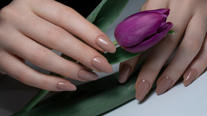 Fototapeta premium Modern manicure. Nail art manicure. 