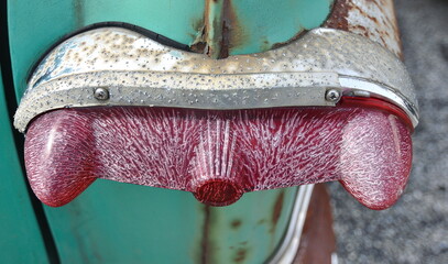 Old car tail light