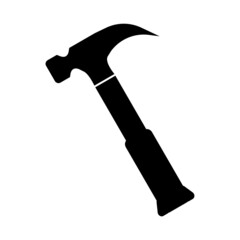 Hammer symbol, web and computer icon