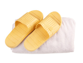 yellow plastic sandal for swimming pool