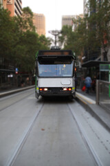 Naklejka na ściany i meble Tram in Melbourne Victoria Australia