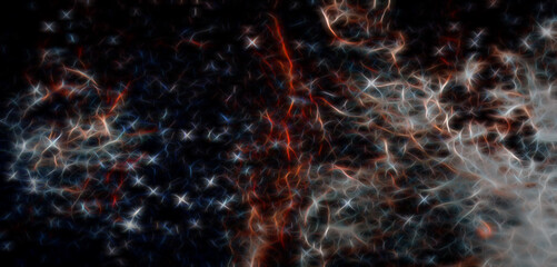 Fractal abstract outer space. Galaxy background. Elements of this image furnished by NASA.