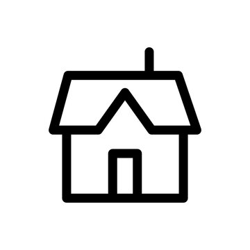 recommend clip art: House vector icon. Home linear pictogram.