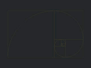 Golden ratio template, Vector for logo or icon design.
