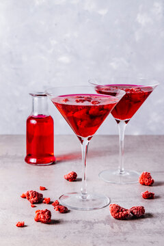 Raspberry and beetroot cocktail.