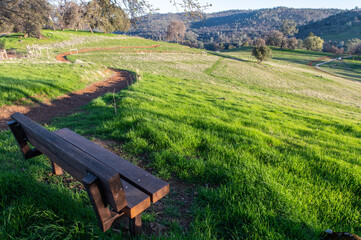 bench in the countryside