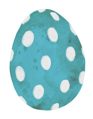 Colored Easter eggs with ornament. Hand-made illustration. Watercolor Easter clipart.