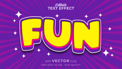 fun editable text effect