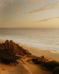 sunset on the beach