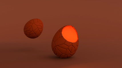 illuminated easter egg 3d modeling