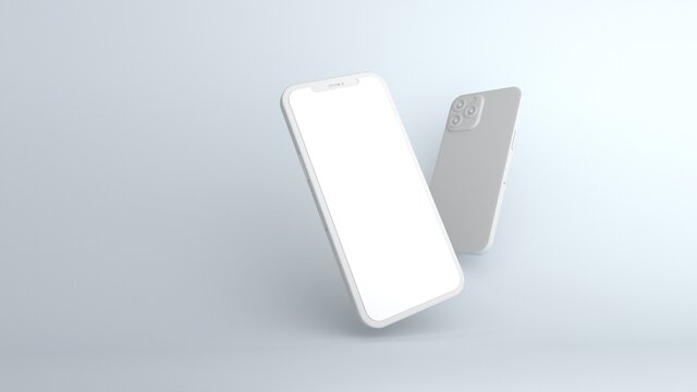 White IPhone 12 3d Modeling