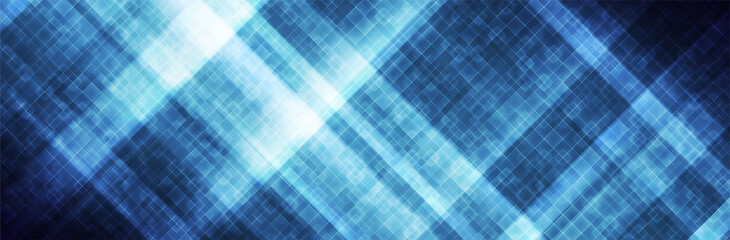 Abstract Blue background. Futuristic backdrop. Straight lines. Dynamic pattern. Technology vector illustration