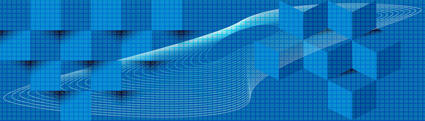 Naklejka premium Horizontal banner. Abstract background