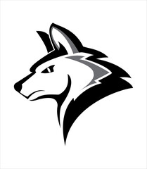 wolf logo vector icon design