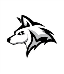 wolf logo vector icon design