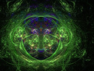 Imaginatory fractal background Image