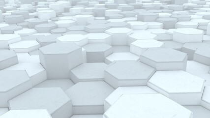 polygons white background 3d modeling