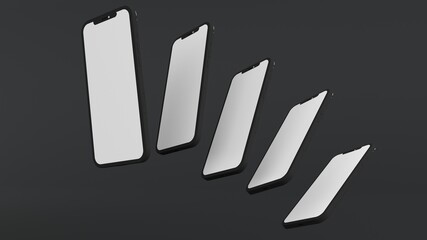 iPhone 12 black 3d modeling