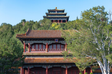 Obraz premium pavilion of jingshan park