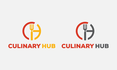 Word Mark logo, Symbol logo, Restaurant logo, CH logo. Creative logo. 
