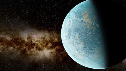 science fiction wallpaper, beauty of deep space, billions of galaxy in the universe, cosmic art background 3d render