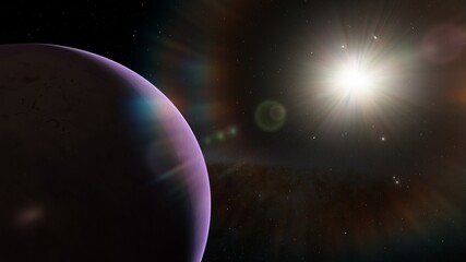 science fiction wallpaper, beauty of deep space, billions of galaxy in the universe, cosmic art background 3d render
