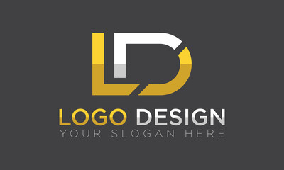 LD logo design, Latter Logo, word logo, Professional Logo Design, Unique logo. 