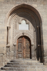 Fototapeta na wymiar Traditional door in Cappadocia, Nevsehir, Turkey. Cappadocia is part of the UNESCO World Heritage Site.