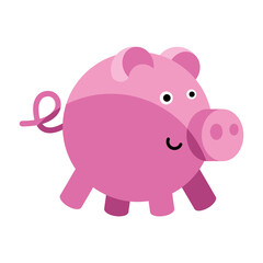 piggy savings money isolated icon