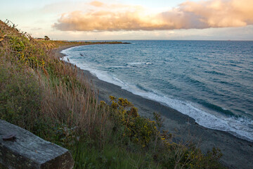 Sunset at Dallas beach in Victoria BC