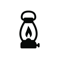 Oil lamp icon