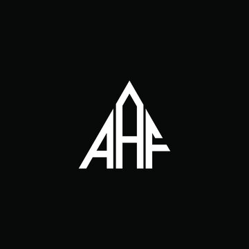 AAF letter logo vector design on black color background. aaf icon