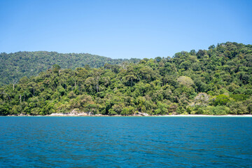Obraz premium Ko Ra Wi on the way to Lipe Island, Satun, Thailand