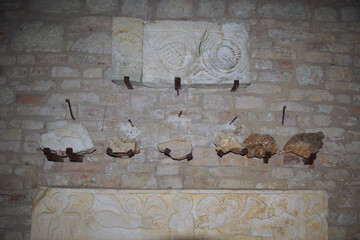 Moscufo - Abruzzo - 28 November 2012 - Abbey of Santa Maria del Lago - Precious archaeological finds
