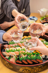 家族で乾杯