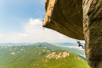 인수봉 암벽등반

