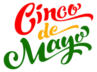 Cinco de mayo text lettering template greeting card