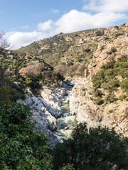 Fototapeta premium Rodès, les gorges de la guillera (Pyrénées orientales)