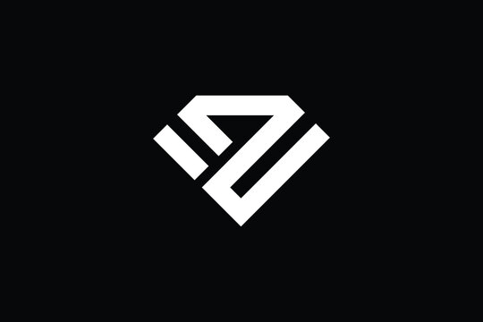 ZV logo letter design on luxury background. VZ logo monogram initials letter concept. ZV icon logo design. VZ elegant and Professional letter icon design on black background. V Z ZV VZ