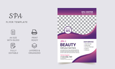 Set of flyers, brochure design templates for beauty, spa, wellness, natural products, cosmetics, fashion, healthcare. Vector illustrations.