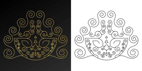 Decorative line art elements vector. element floral, natural, decorative ornament, vector