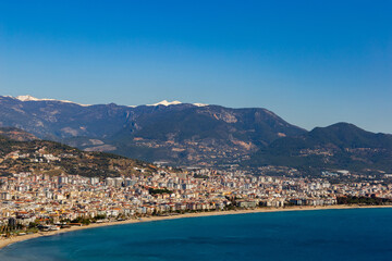 View of the Mediterranean coast.