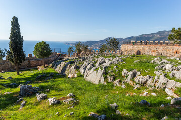 Fototapeta na wymiar Fortress in the city of Alanya (Alanya Kalesi).