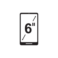 smartphone display icon symbol sign vector