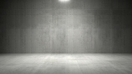 Empty dark abstract industrial cement wall studio room interior for display product on concrete wall background
