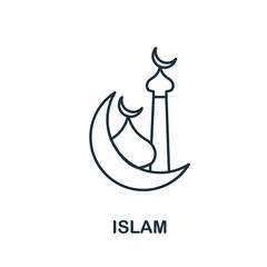 Islam icon. Simple element from religion collection. Creative Islam icon for web design, templates, infographics and more