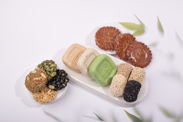 Korean holiday food, korean traditional sweets and snacks.
