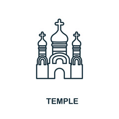 Temple icon. Simple element from religion collection. Creative Temple icon for web design, templates, infographics and more