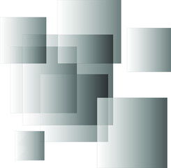 Gray squares with gradient effect, modern cover design. Background and texture of black geometric shapes.