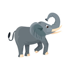 Elephant flat icon. Colored vector element from animals collection. Creative Elephant icon for web design, templates and infographics.